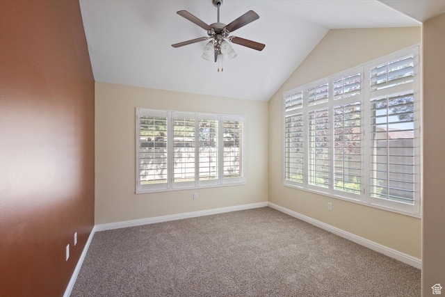 1867 W 9270 S Unit C, West Jordan, UT 84088 - carpeted spare room featuring ceiling fan and lofted ceiling