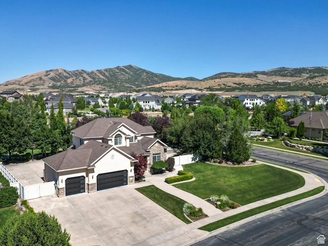 11597 N Sunset Hills Dr, Highland, UT 84003 - view of mountain backdrop featuring nearby suburban area