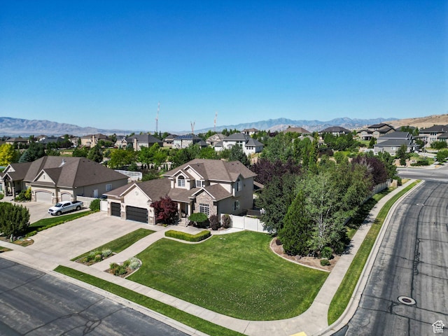 11597 N Sunset Hills Dr, Highland, UT 84003 - aerial perspective of suburban area with a mountain backdrop