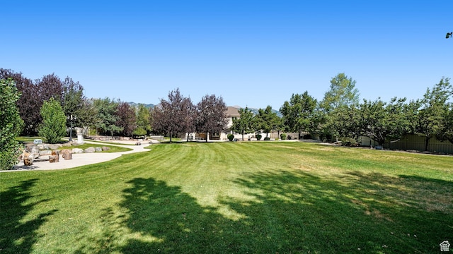 11597 N Sunset Hills Dr, Highland, UT 84003 - view of home's community with a yard