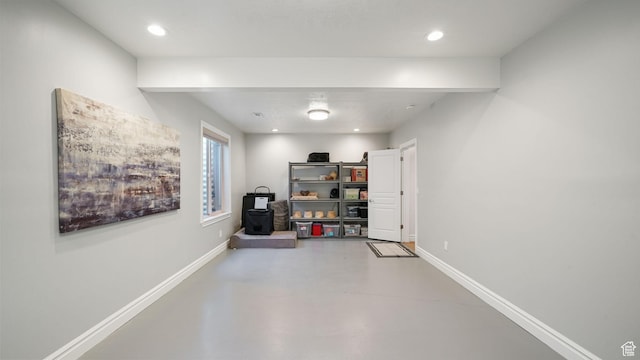 11597 N Sunset Hills Dr, Highland, UT 84003 - interior space with baseboards and recessed lighting