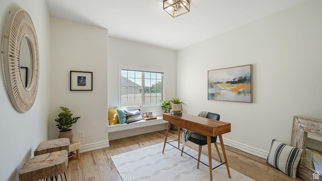 11597 N Sunset Hills Dr, Highland, UT 84003 - office space featuring wood-type flooring and baseboards