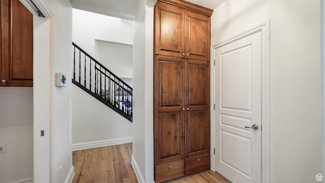 11597 N Sunset Hills Dr, Highland, UT 84003 - staircase with hardwood / wood-style flooring