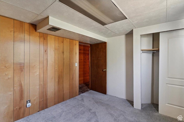 2989 W 700 S, Syracuse, UT 84075 - unfurnished bedroom with wooden walls and carpet flooring