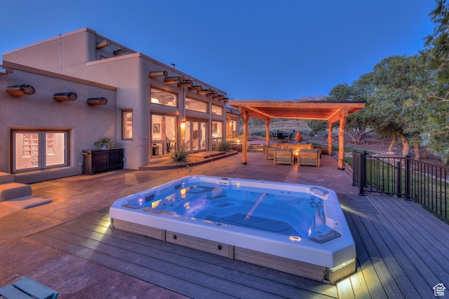 70 Desert Solitaire Rd, Moab, UT 84532 - wooden deck featuring a pergola