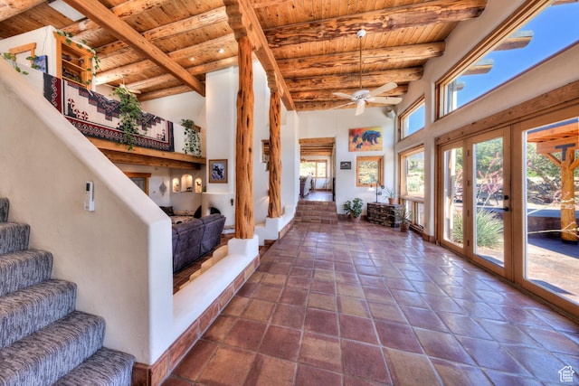 70 Desert Solitaire Rd, Moab, UT 84532 - sunroom / solarium featuring beam ceiling