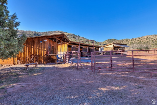 70 Desert Solitaire Rd, Moab, UT 84532 - exterior space with an exterior structure and a mountain view