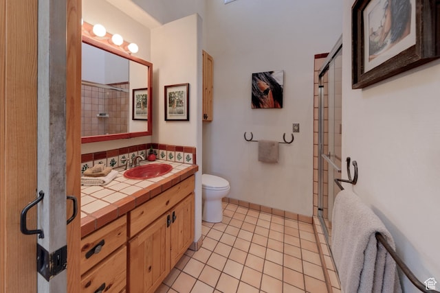70 Desert Solitaire Rd, Moab, UT 84532 - full bath featuring a shower stall, vanity, and tile patterned floors