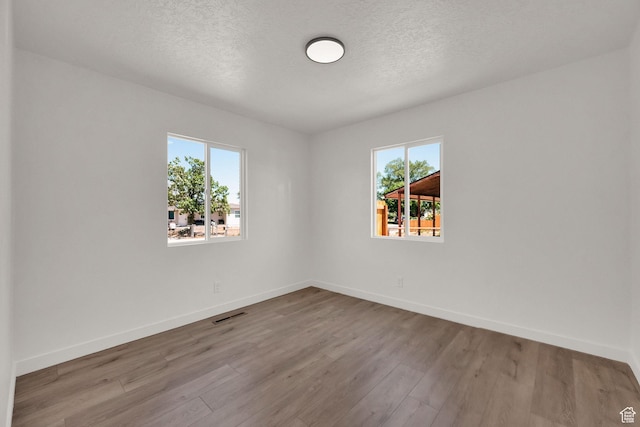4243 W 5740 S, Salt Lake City, UT 84118 - empty room featuring plenty of natural light, wood finished floors, and a textured ceiling