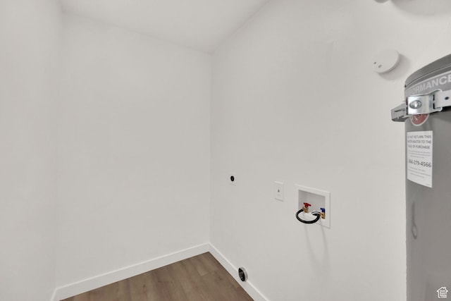 4243 W 5740 S, Salt Lake City, UT 84118 - laundry room featuring wood finished floors, hookup for a washing machine, and hookup for an electric dryer