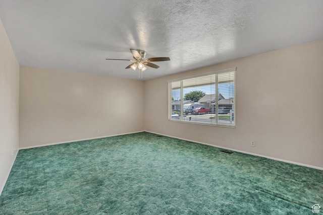 849 S 665 W, Woods Cross, UT 84087 - empty room featuring a ceiling fan, carpet floors, and a textured ceiling