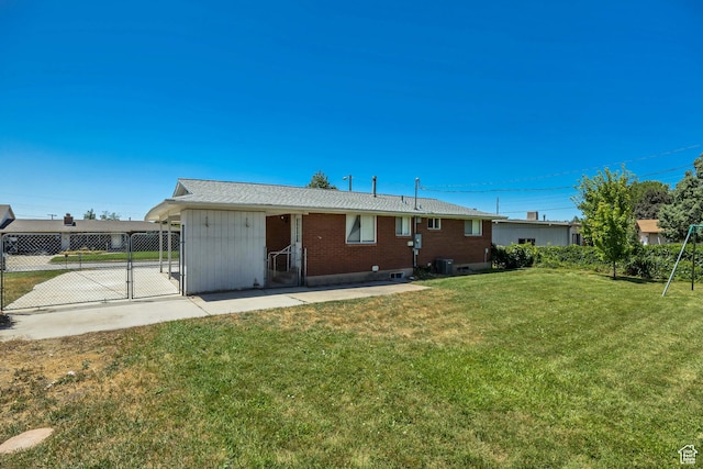 849 S 665 W, Woods Cross, UT 84087 - back of property with brick siding and a gate