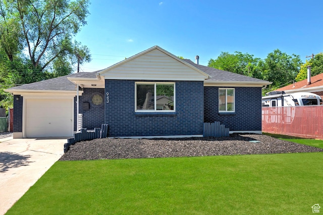 943 W Signora Dr, Salt Lake City, UT 84116 - ranch-style home featuring an attached garage, concrete driveway, and brick siding
