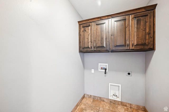 885 W 2150 N, Pleasant View, UT 84404 - washroom featuring hookup for an electric dryer, hookup for a washing machine, cabinet space, and stone tile floors