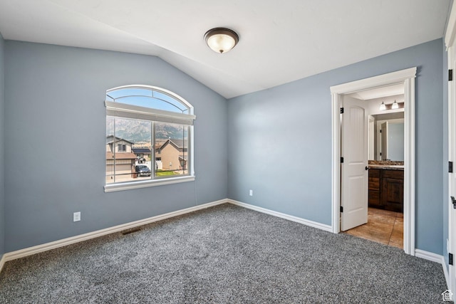 885 W 2150 N, Pleasant View, UT 84404 - unfurnished room featuring carpet floors and vaulted ceiling