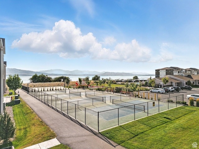 523 N 310 W, Vineyard, UT 84059 - view of tennis court featuring a water and mountain view