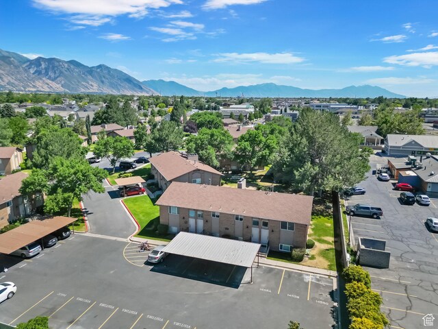 1455 N Amiron Way Unit D, Orem, UT 84057 - aerial view of residential area featuring a mountain backdrop