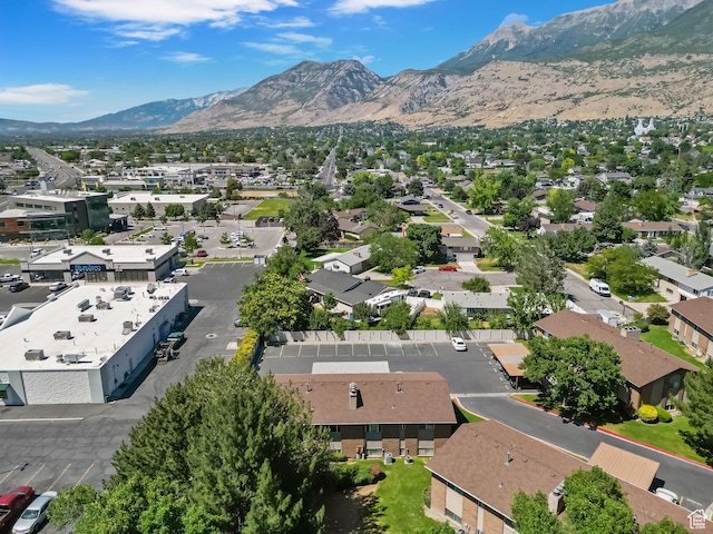 1455 N Amiron Way Unit D, Orem, UT 84057 - aerial view of property and surrounding area featuring mountains and nearby suburban area