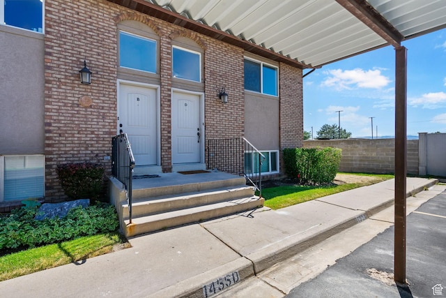 1455 N Amiron Way Unit D, Orem, UT 84057 - entrance to property featuring brick siding