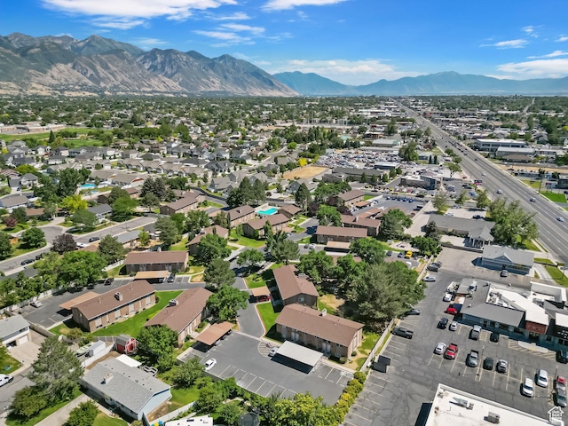 1455 N Amiron Way Unit D, Orem, UT 84057 - aerial view of property's location featuring a mountainous background and nearby suburban area