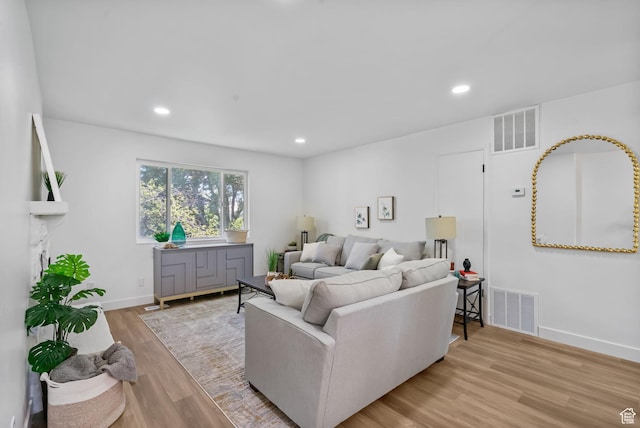 1455 N Amiron Way Unit D, Orem, UT 84057 - living area featuring wood finished floors and recessed lighting