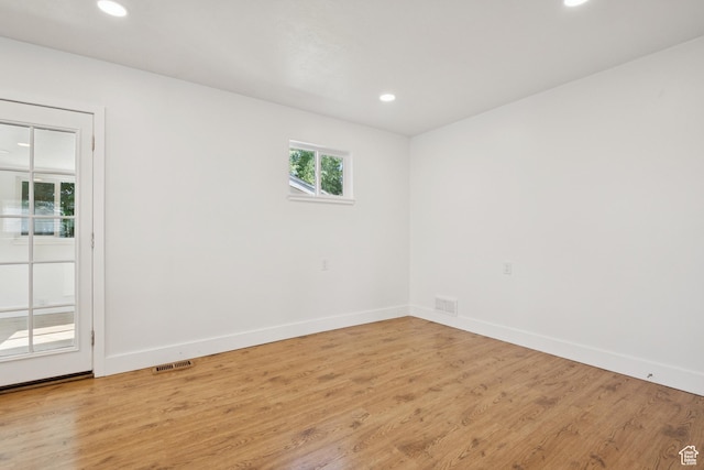 223 E 100 N, Bountiful, UT 84010 - unfurnished room featuring light wood finished floors and recessed lighting