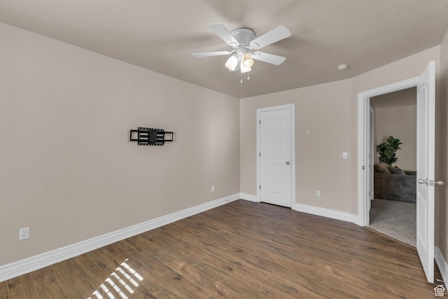 1082 E 370 N, American Fork, UT 84003 - unfurnished bedroom with dark wood-style floors and a ceiling fan