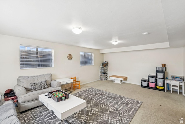 9355 S Peruvian Dr E, Sandy, UT 84093 - carpeted living room with plenty of natural light