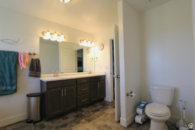 1464 W 800 S, Logan, UT 84321 - bathroom with double vanity and stone finish flooring