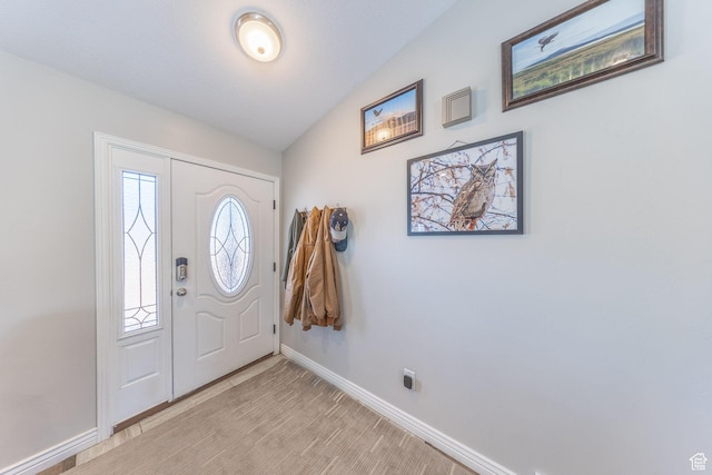 26551 N 8800 W, Portage, UT 84331 - entrance foyer featuring baseboards and vaulted ceiling