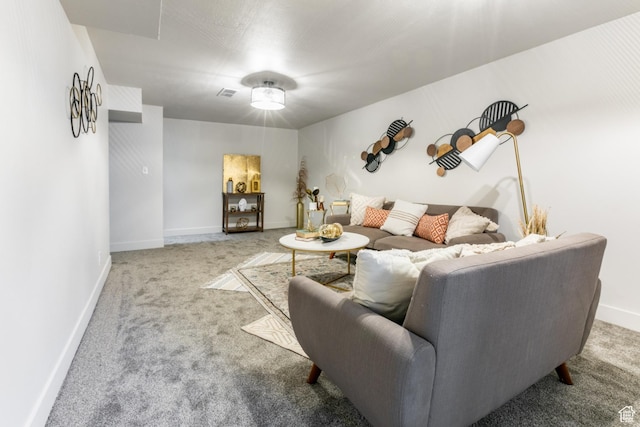 839 E Statice Ave S, Sandy, UT 84094 - living area with carpet floors and baseboards