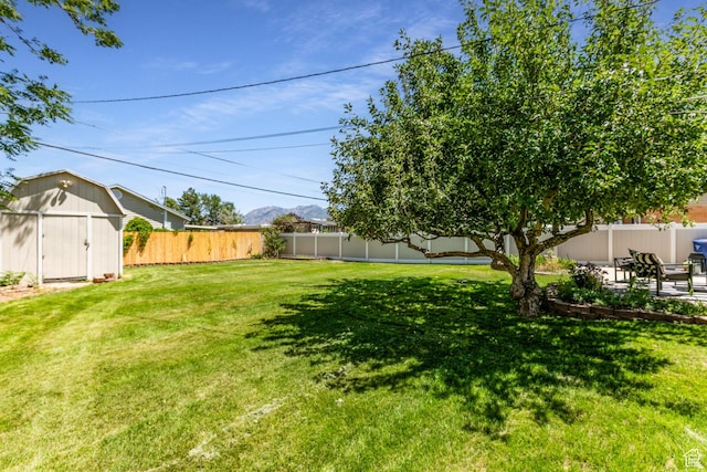 839 E Statice Ave S, Sandy, UT 84094 - fenced backyard with a storage unit and a patio