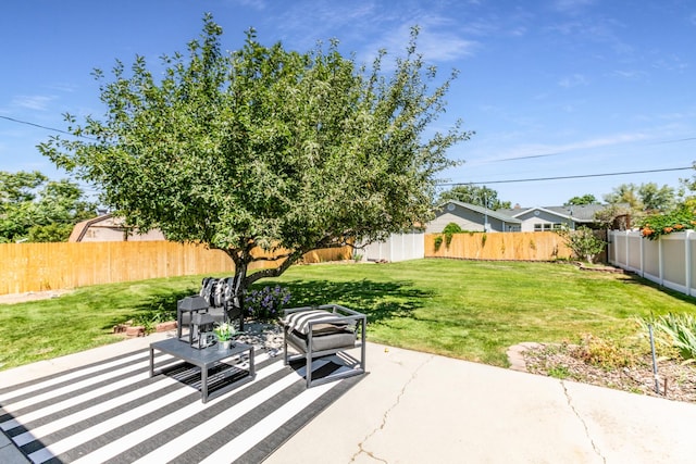 839 E Statice Ave S, Sandy, UT 84094 - fenced backyard with a patio area