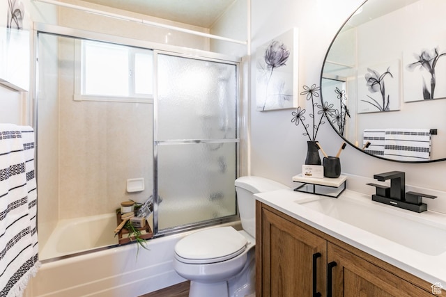 839 E Statice Ave S, Sandy, UT 84094 - bathroom featuring vanity and shower / bath combination with glass door