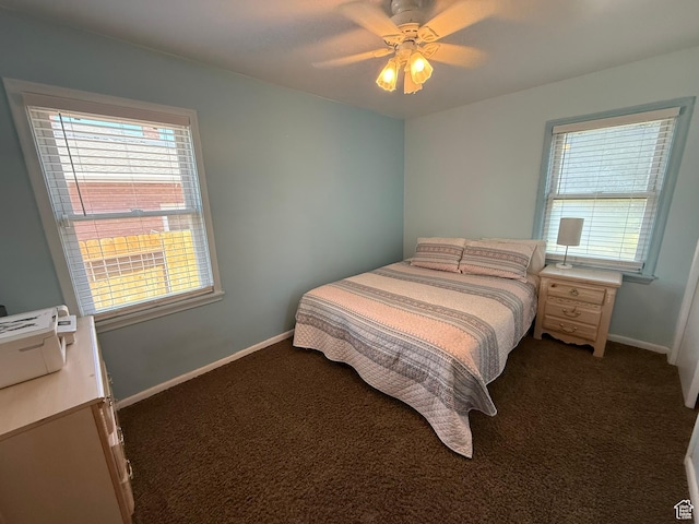 5140 S 2175 W, Roy, UT 84067 - carpeted bedroom featuring multiple windows and ceiling fan