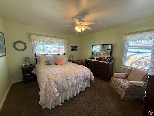 5140 S 2175 W, Roy, UT 84067 - bedroom featuring dark carpet and ceiling fan