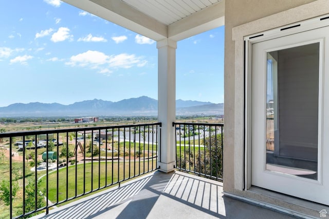 14643 S Mckellen Dr Unit D202, Herriman, UT 84096 - balcony featuring a mountain view