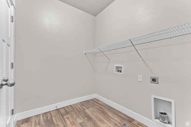 14643 S Mckellen Dr Unit D202, Herriman, UT 84096 - laundry room featuring washer hookup, hookup for an electric dryer, and wood finished floors