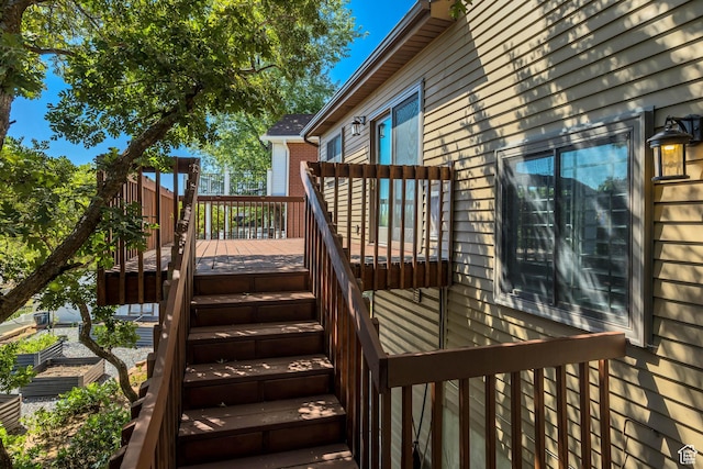2140 E 3000 N, Layton, UT 84040 - wooden terrace with stairs