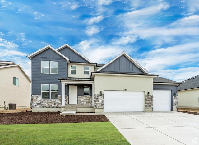 1344 N 1525 E Unit 73, Payson, UT 84651 - craftsman inspired home featuring board and batten siding, a garage, stone siding, and driveway