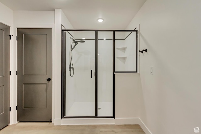 1344 N 1525 E Unit 73, Payson, UT 84651 - full bathroom with a stall shower and wood finished floors
