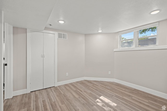791 W 100 S, Provo, UT 84601 - below grade area featuring light wood finished floors, recessed lighting, and a textured ceiling
