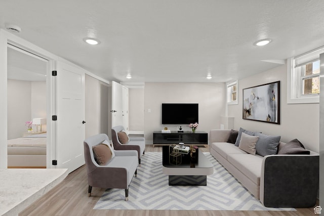 791 W 100 S, Provo, UT 84601 - living room featuring wood finished floors and recessed lighting