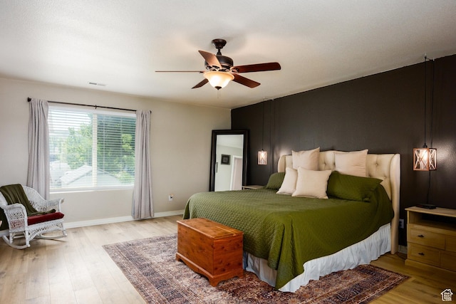 6733 W Mary Leizan Ln, Herriman, UT 84096 - bedroom with light wood-style floors and ceiling fan