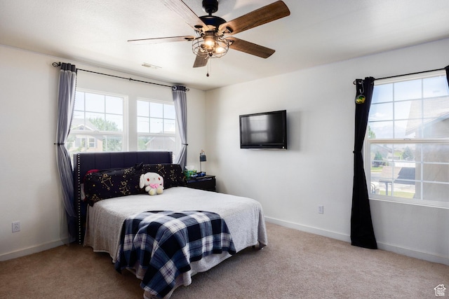 6733 W Mary Leizan Ln, Herriman, UT 84096 - bedroom featuring carpet floors and ceiling fan