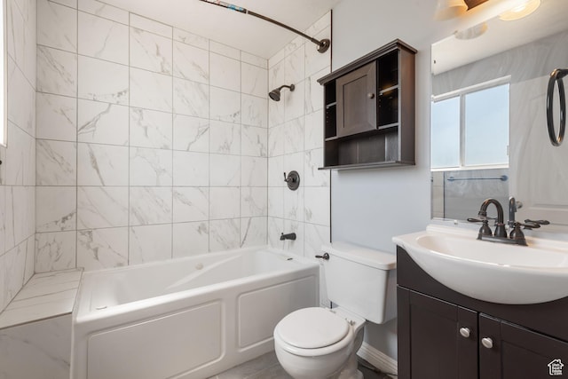 5131 W Parr Dr, West Jordan, UT 84081 - full bathroom featuring vanity and shower / tub combination