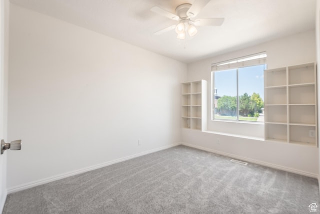 5131 W Parr Dr, West Jordan, UT 84081 - carpeted spare room featuring baseboards and a ceiling fan