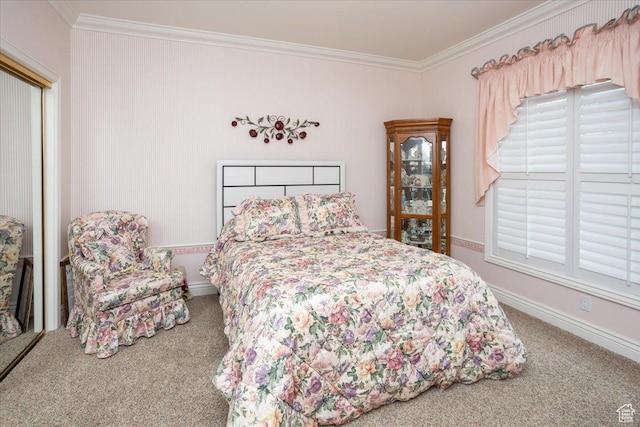 27 Canterbury Ln, Logan, UT 84321 - carpeted bedroom featuring ornamental molding and multiple windows