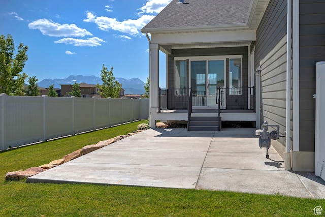 1919 S Sawmill Blvd E, Heber City, UT 84032 - porch featuring a mountain view