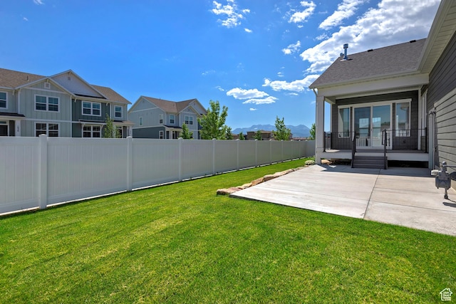 1919 S Sawmill Blvd E, Heber City, UT 84032 - view of yard featuring a patio area and a residential view
